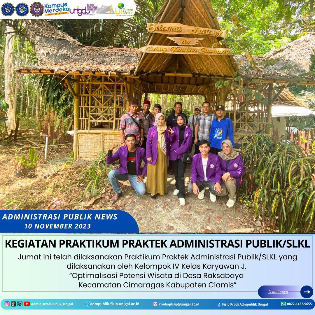 Praktikum Internal ke Desa Raksabaya Kecamatan Cimaragas Kabupaten Ciamis